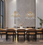 Amara 5 Light Chandelier Gilded Gold