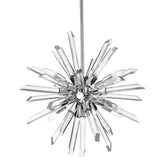 Burst 6 Light Chandelier Chrome