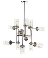 Calliope 12 Light Chandelier Polished Nickel