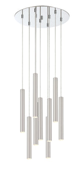 Forest LED 9 Light Chandelier Chrome