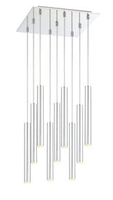 Forest LED 9 Light Chandelier Chrome