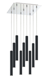Forest LED 9 Light Chandelier Chrome