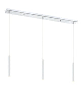 Forest LED 3 Light Linear Chandelier Chrome