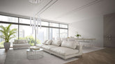 Forest LED 9 Light Chandelier Chrome