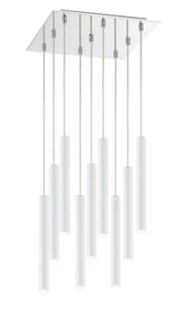 Forest LED 9 Light Chandelier Chrome