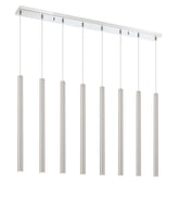 Forest LED 8 Light Linear Chandelier Chrome