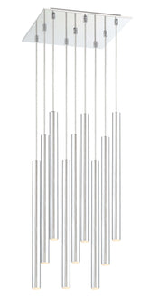 Forest LED 9 Light Chandelier Chrome