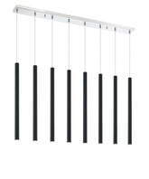 Forest LED 8 Light Linear Chandelier Chrome