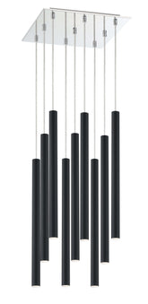 Forest LED 9 Light Chandelier Chrome