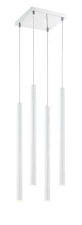 Forest LED 4 Light Chandelier Chrome