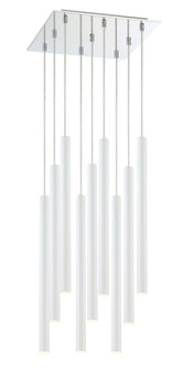 Forest LED 9 Light Chandelier Chrome