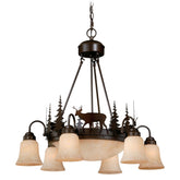Bryce 9-Light Deer Chandelier