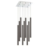 Forest LED 9 Light Chandelier Chrome