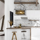 Infinity 12 Light Chandelier Misty Charcoal