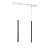 Forest LED 2 Light Linear Chandelier Chrome