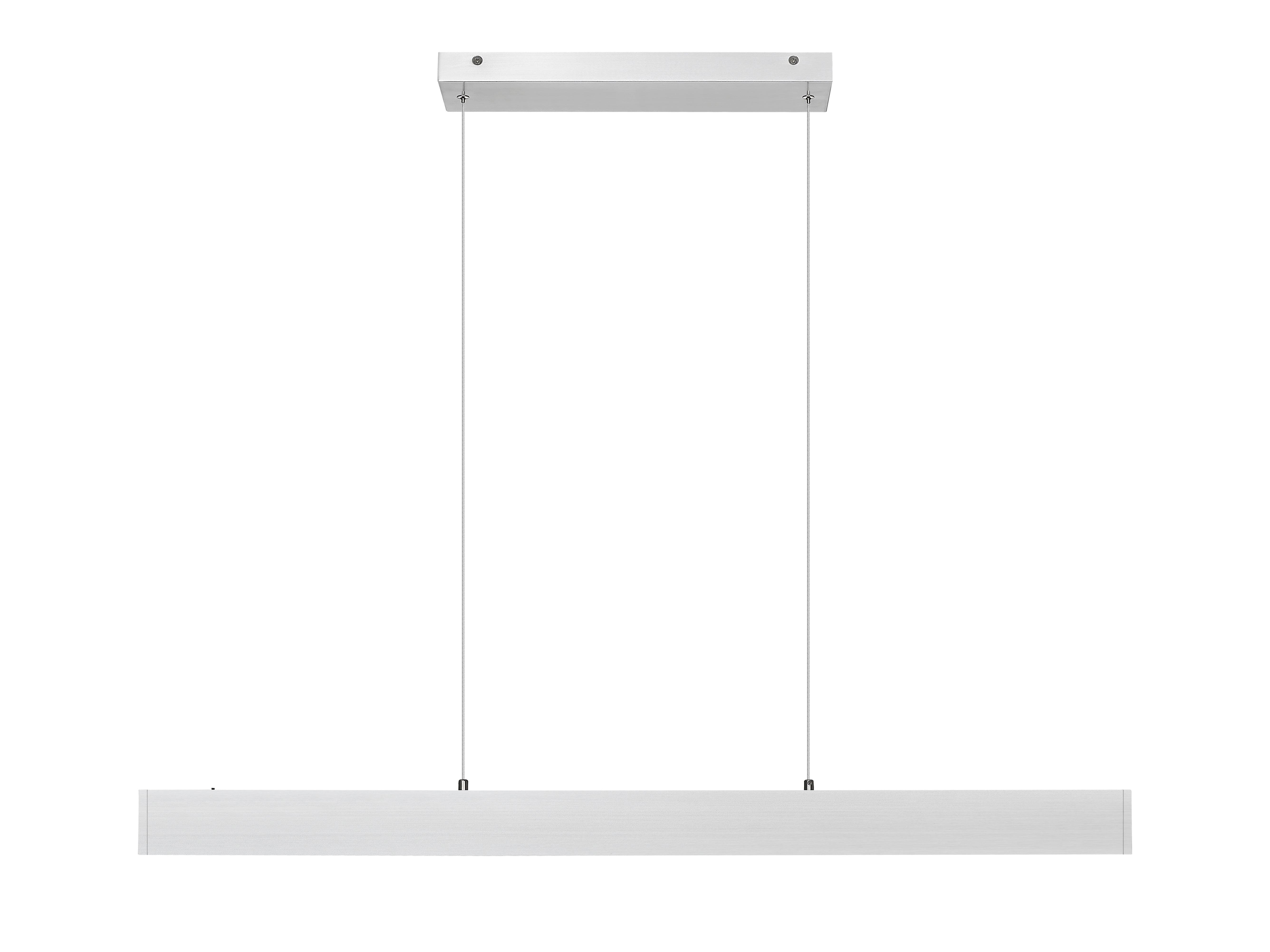 Hudson LED 1 Light Linear Chandelier Brushed Nickel