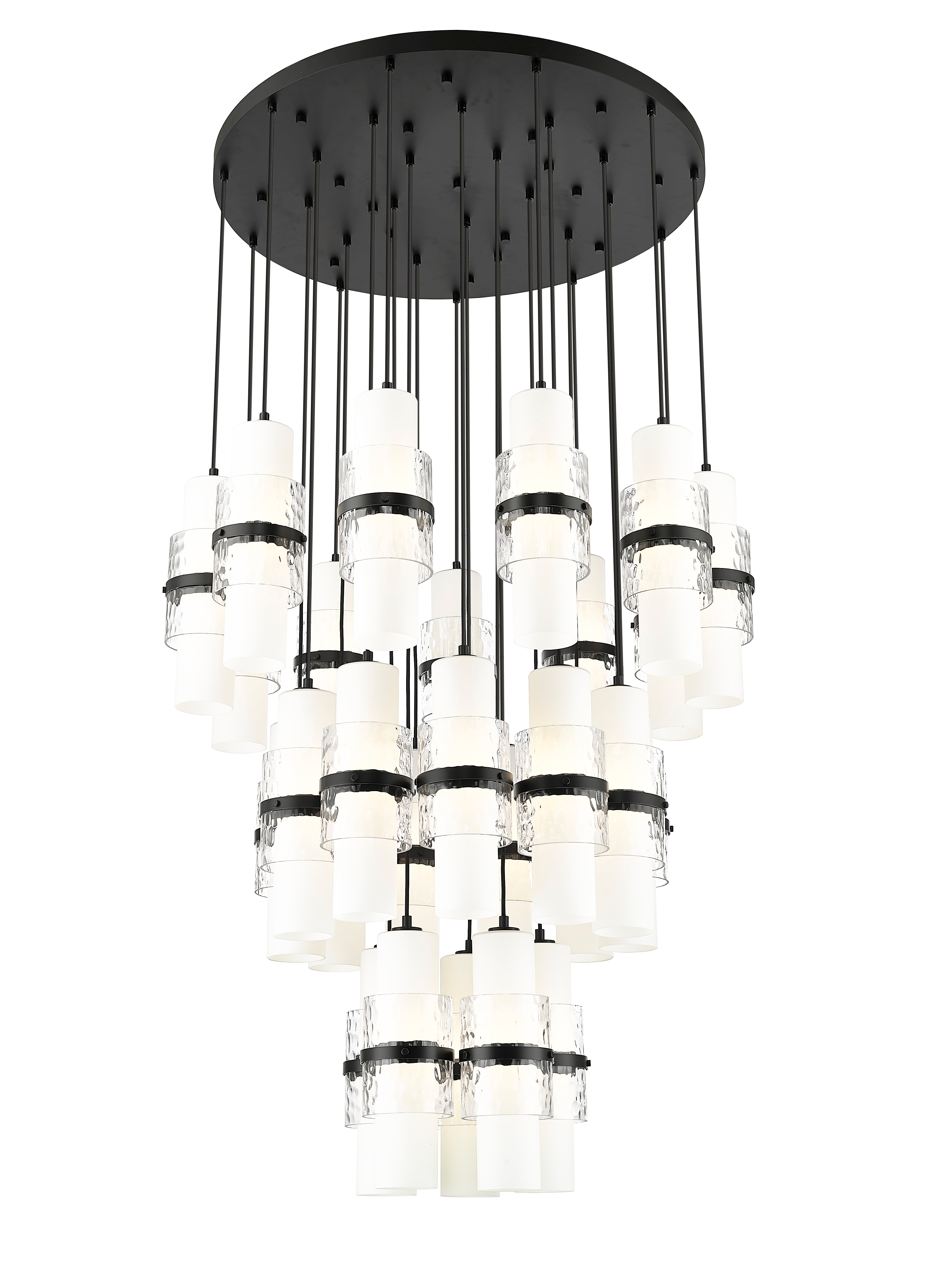 Cayden 27 Light Chandelier Matte Black