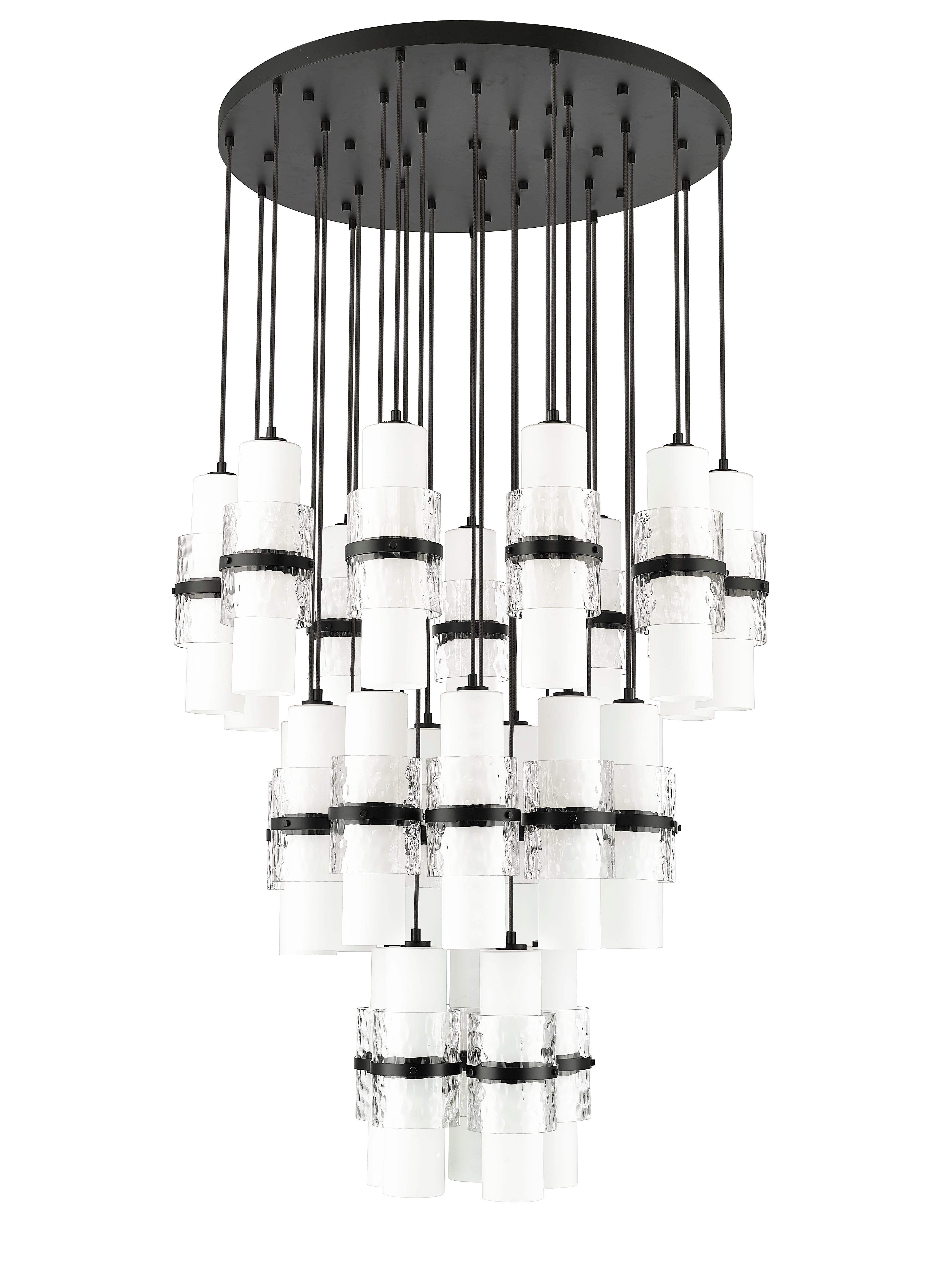Cayden 27 Light Chandelier Matte Black