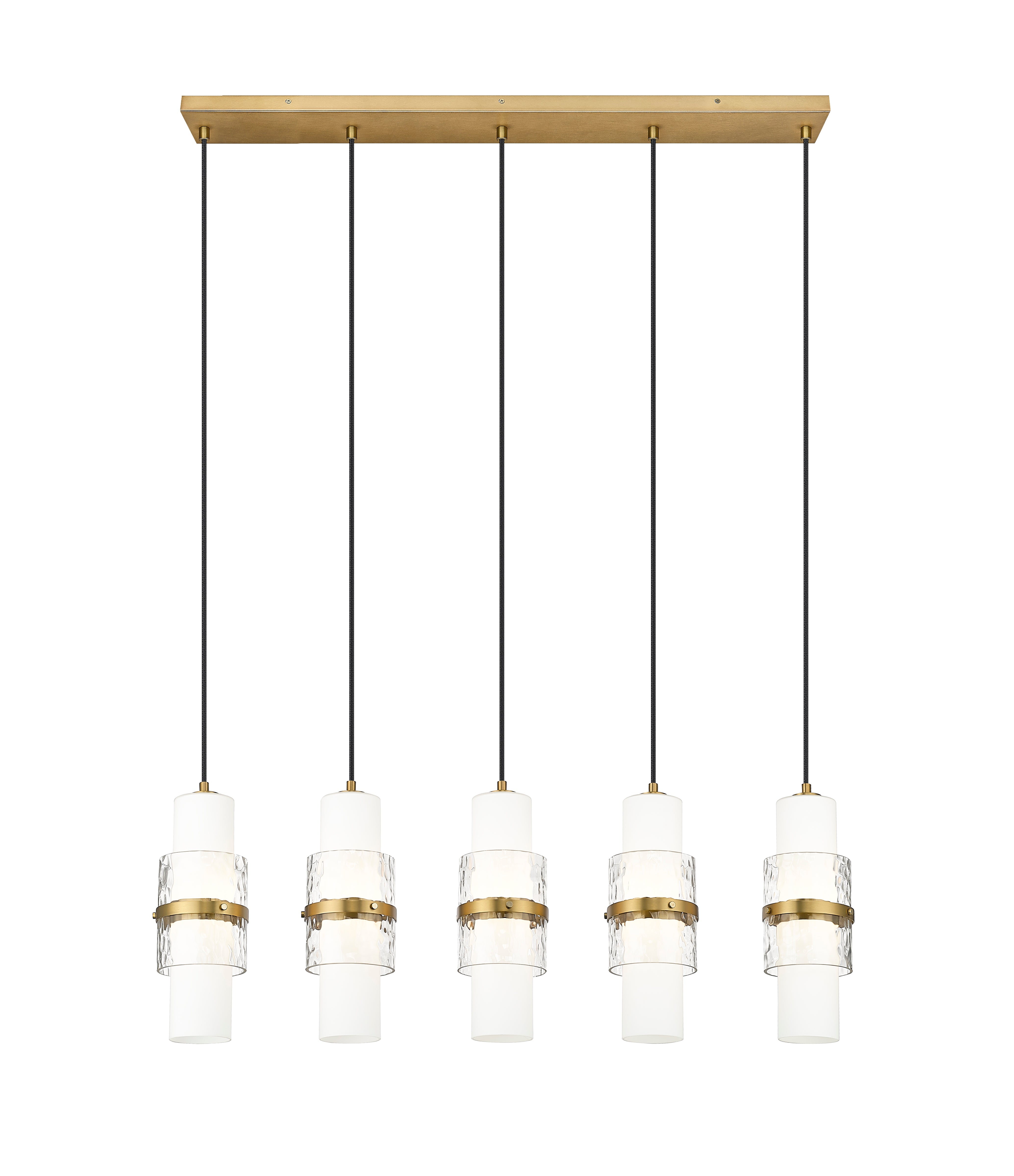 Cayden 5 Light Linear Chandelier Modern Gold