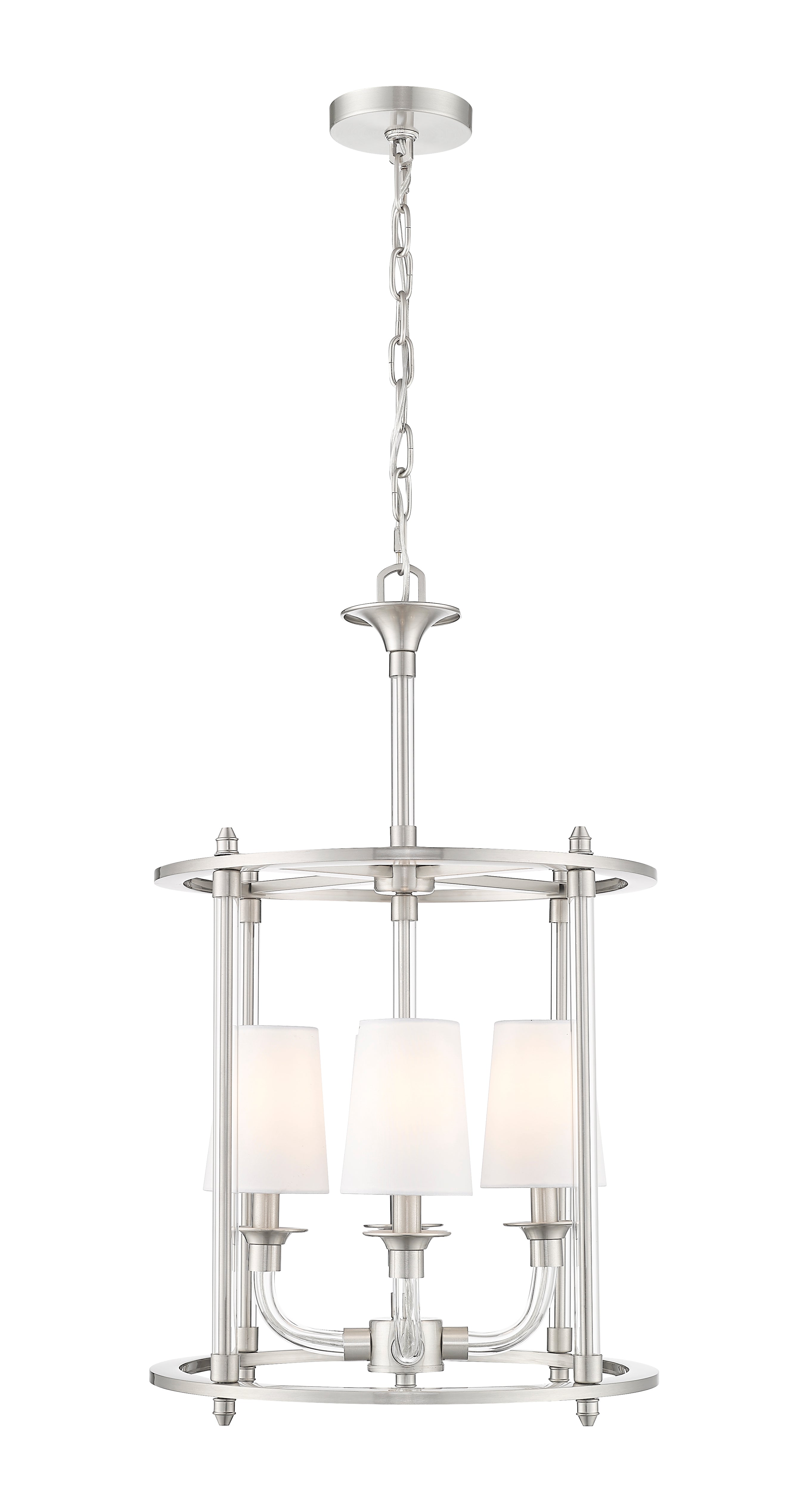 Katerina 4 Light Chandelier Brushed Nickel
