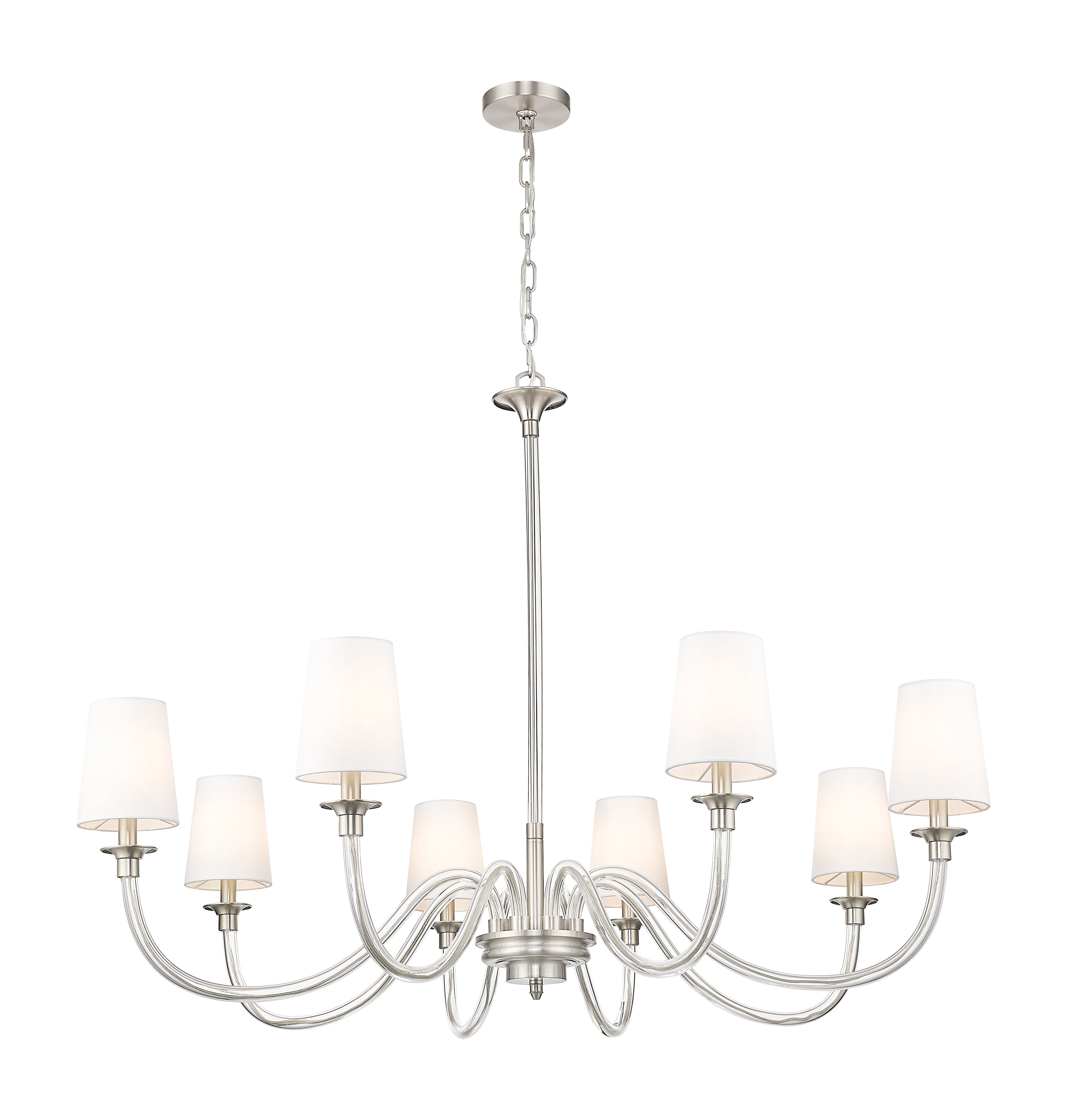 Katerina 8 Light Chandelier Brushed Nickel