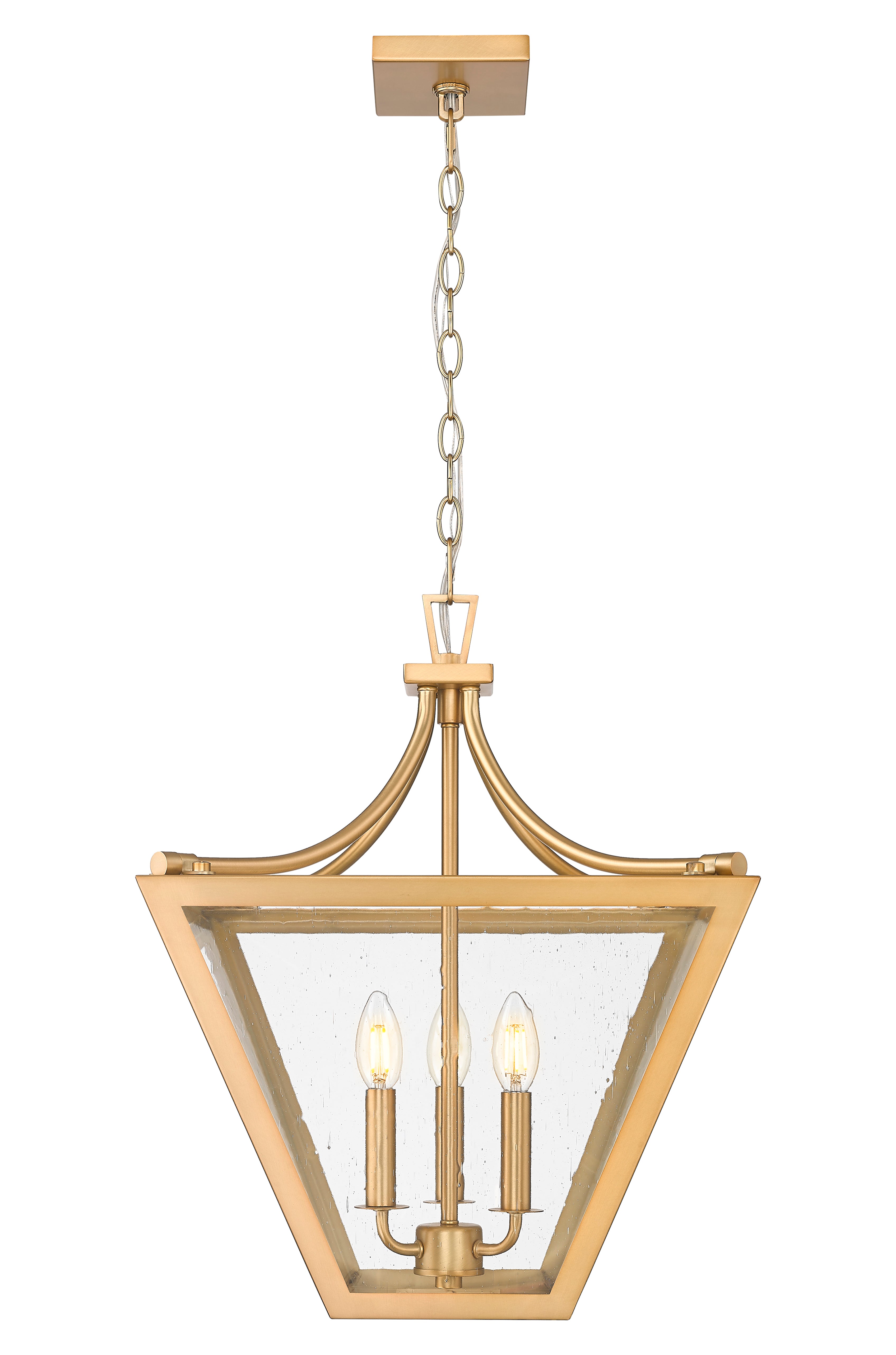 Montalcino 3 Light Chandelier Rubbed Brass