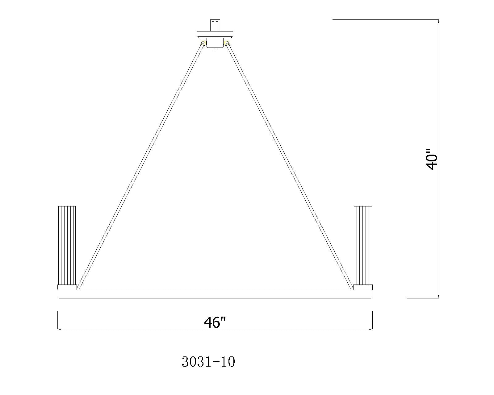 Beau 10 Light Chandelier Bronze