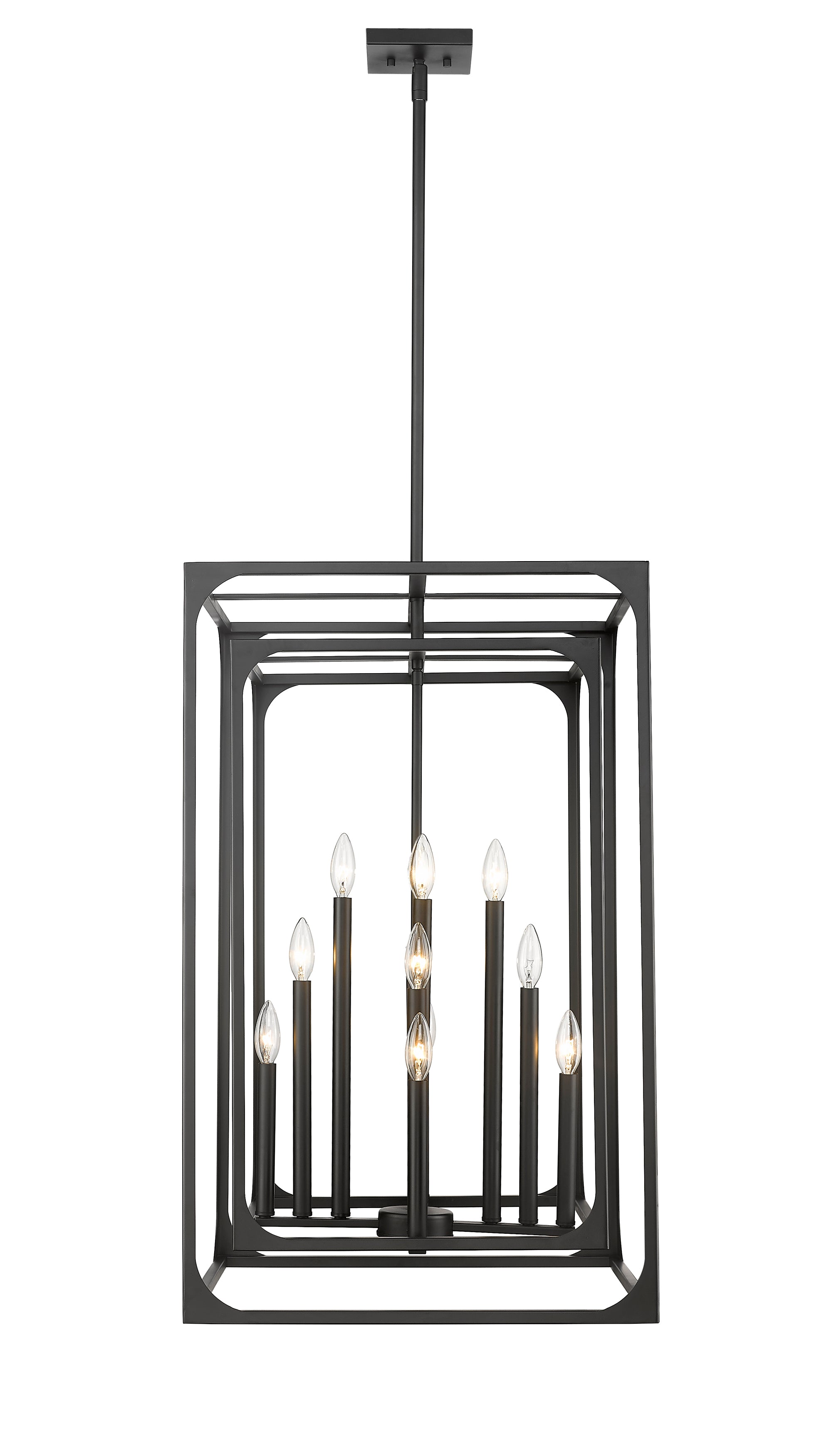 Easton 12 Light Chandelier Matte Black