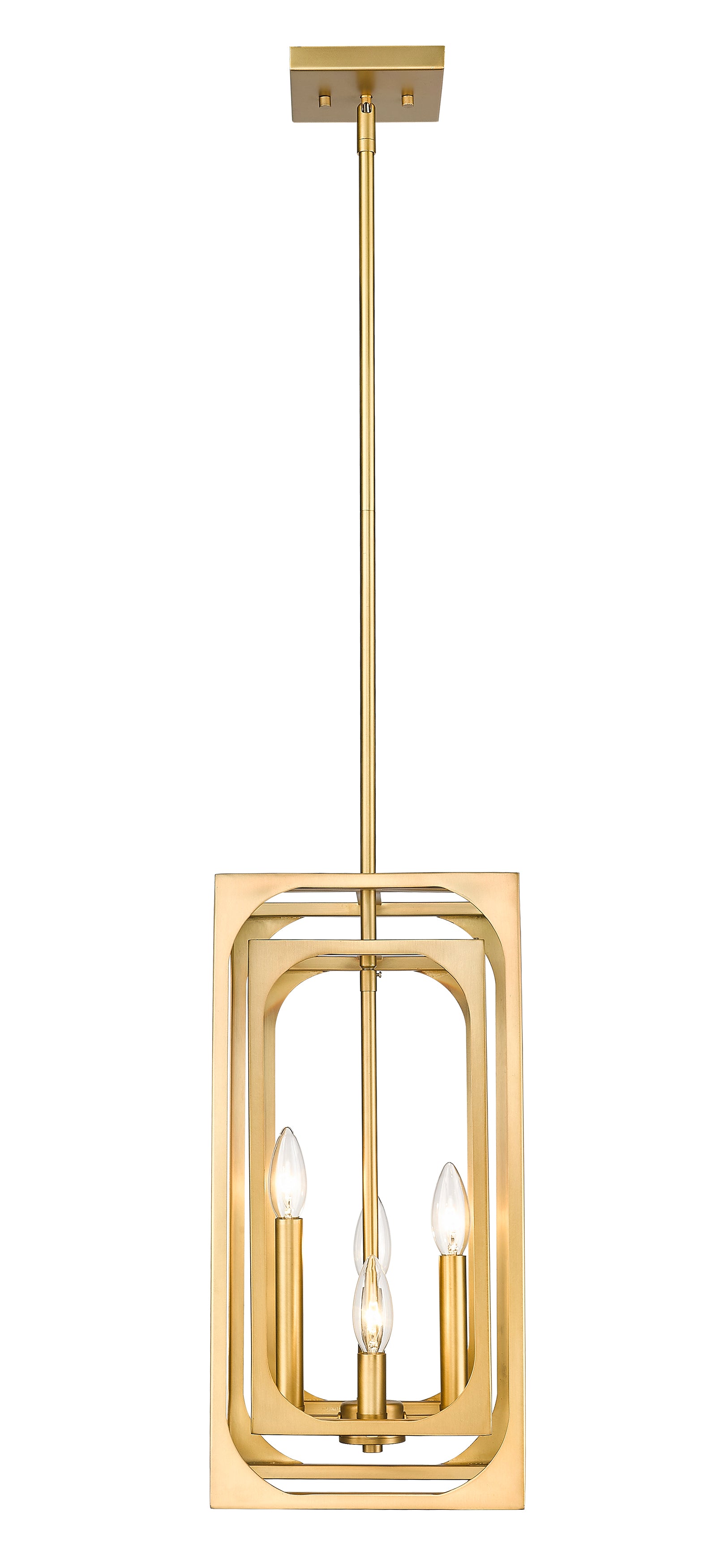 Easton 4 Light Chandelier Rubbed Brass
