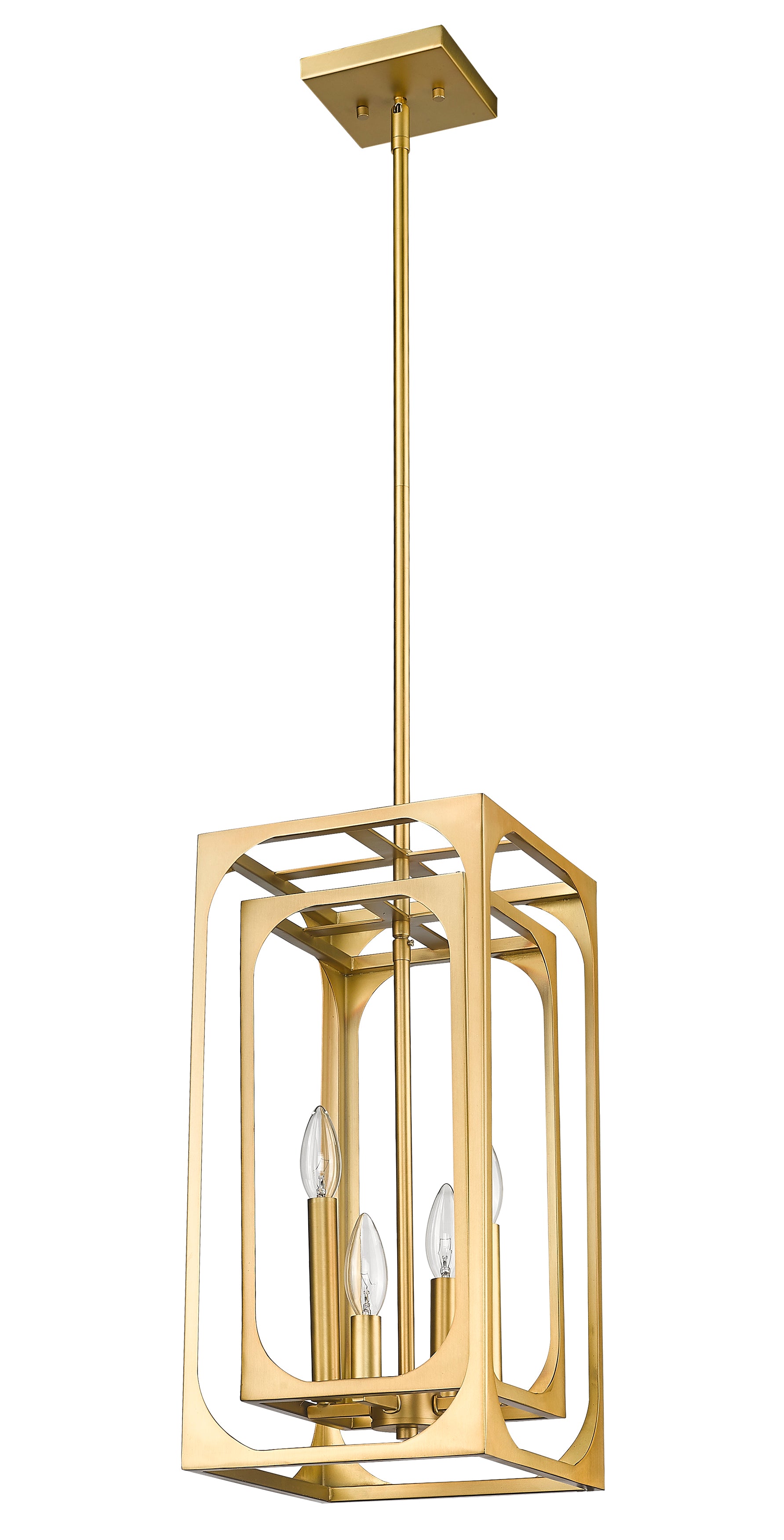 Easton 4 Light Chandelier Rubbed Brass