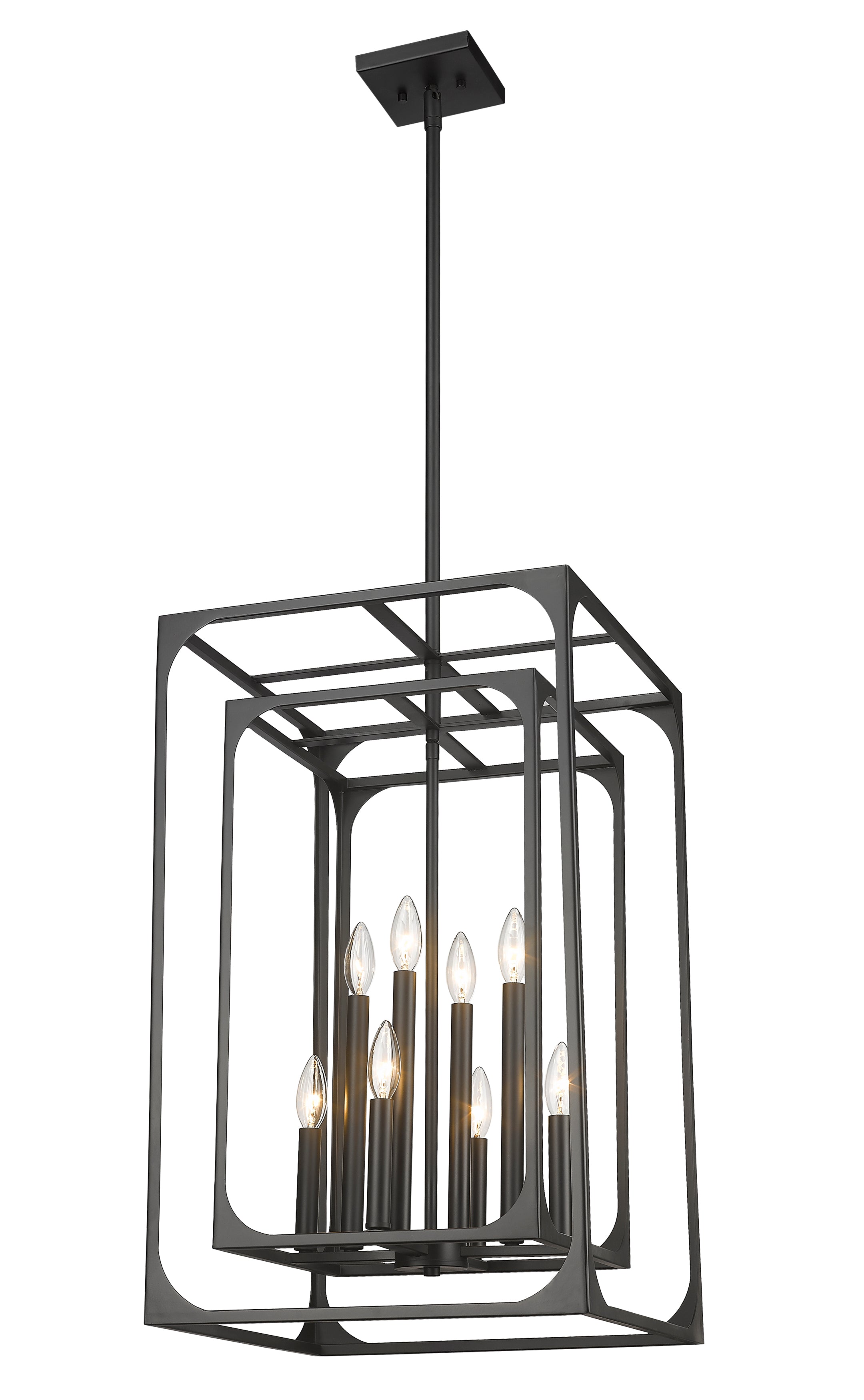 Easton 8 Light Chandelier Matte Black