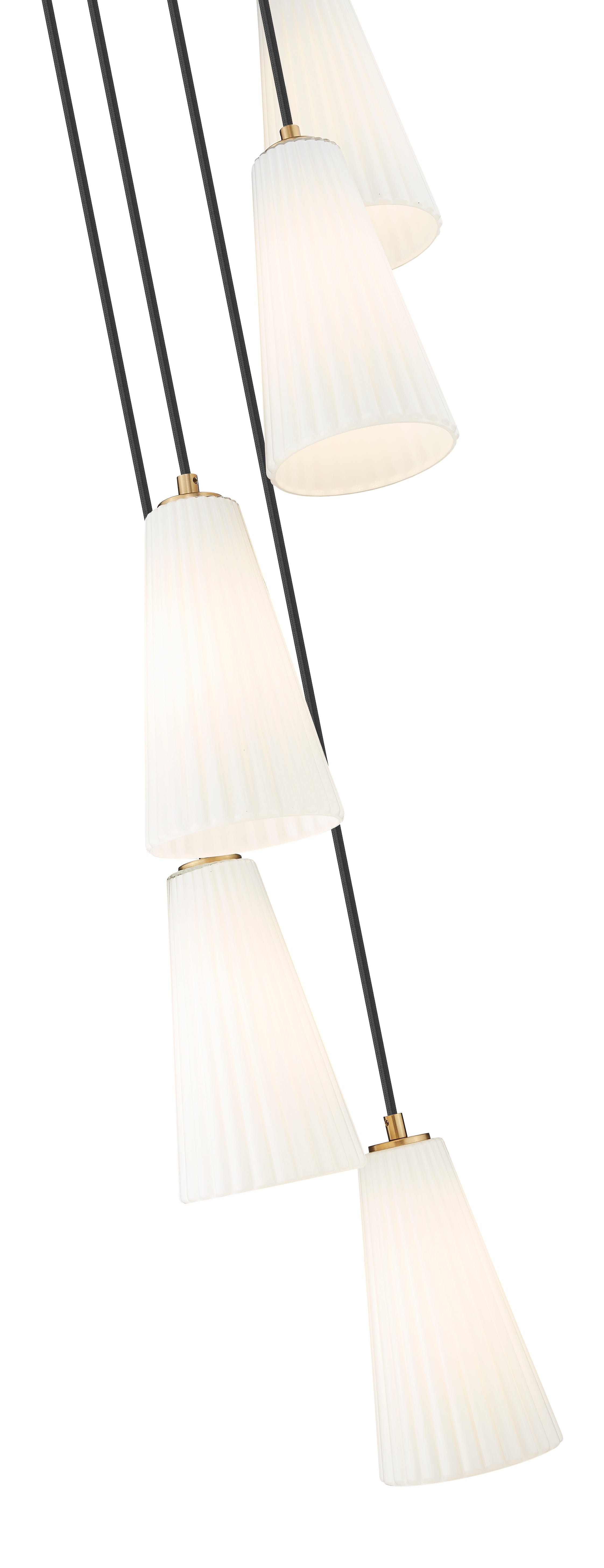Farrell 5 Light Chandelier Modern Gold