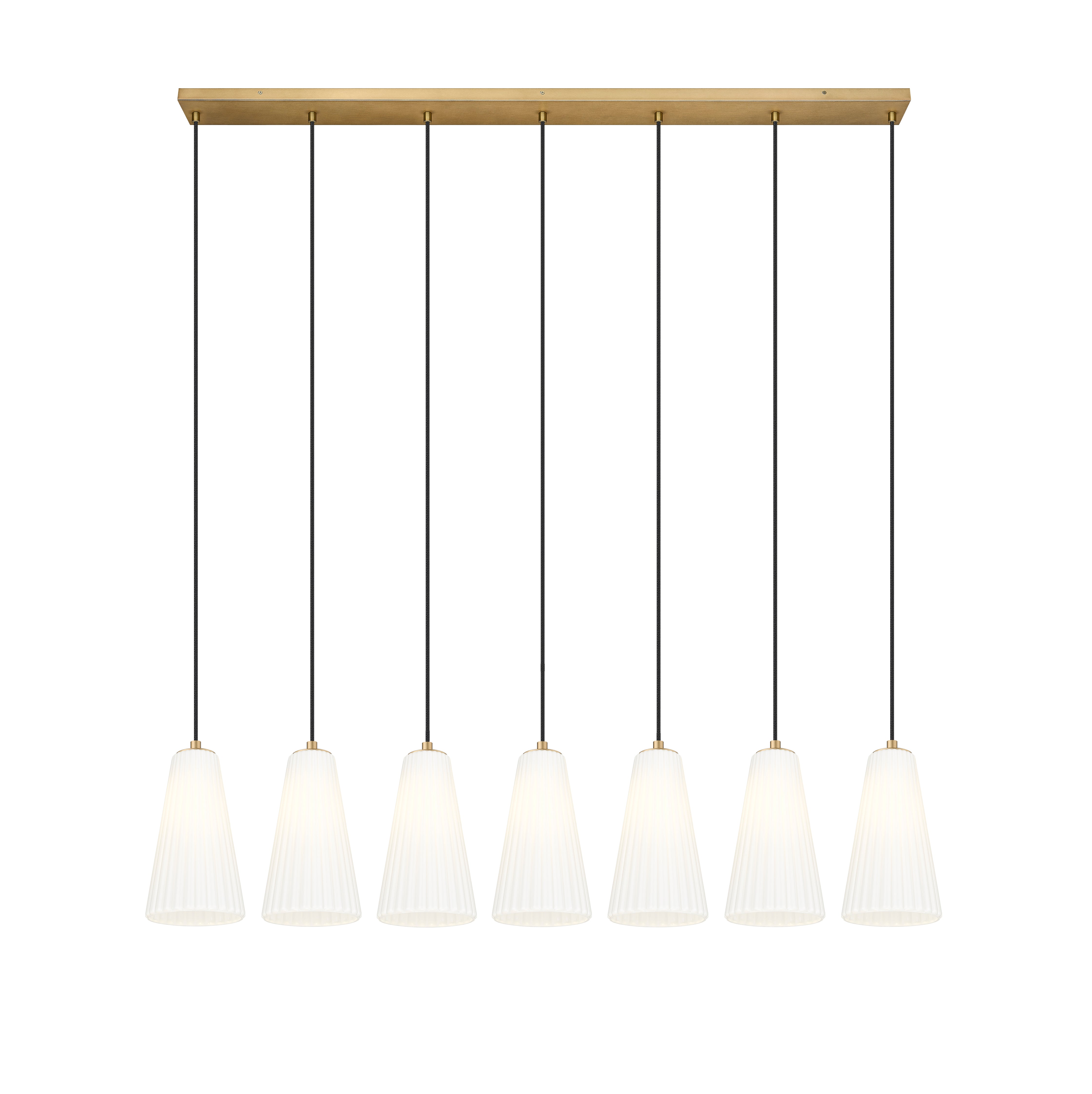 Farrell 7 Light Linear Chandelier Modern Gold