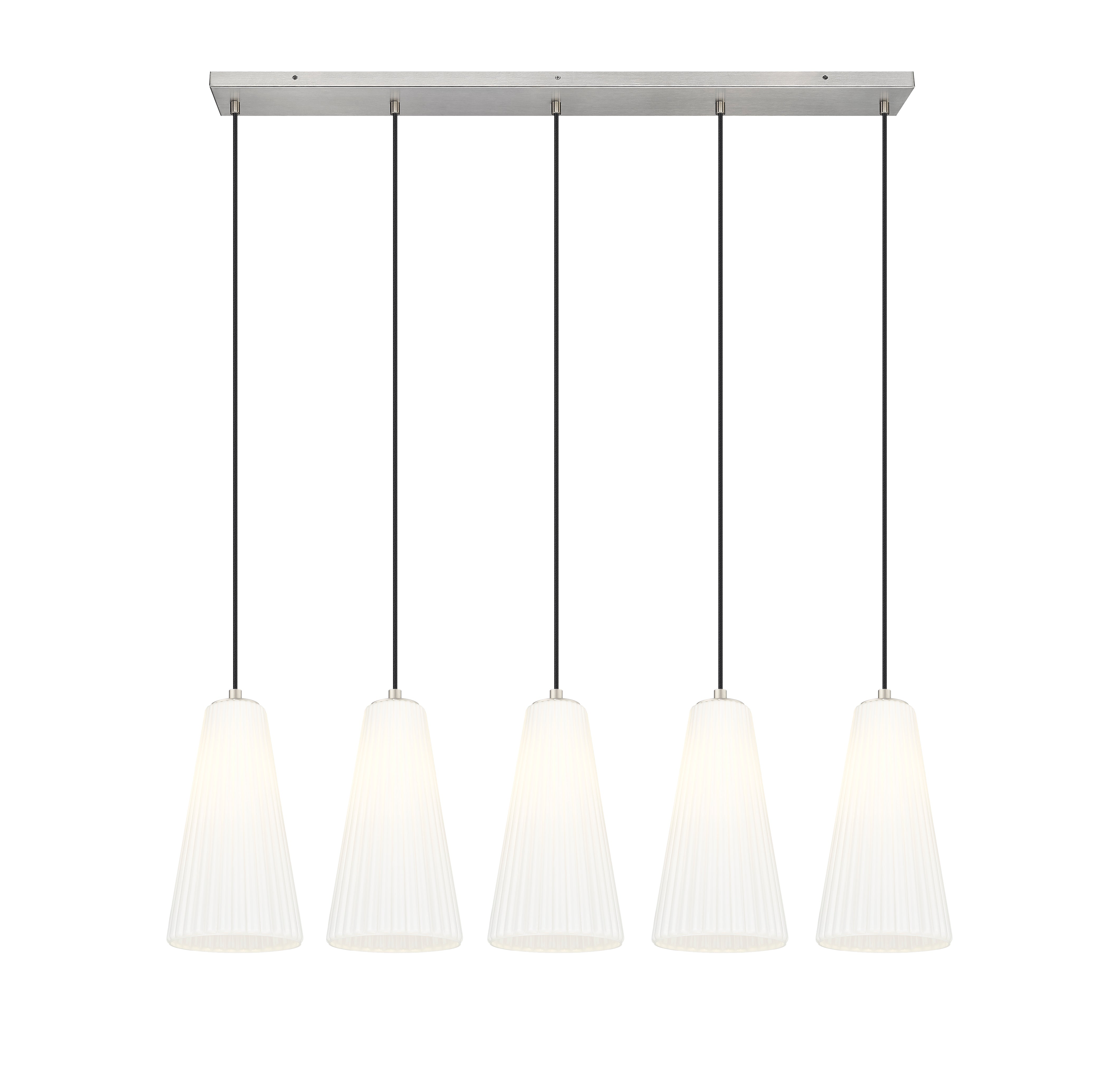Farrell 5 Light Linear Chandelier Brushed Nickel