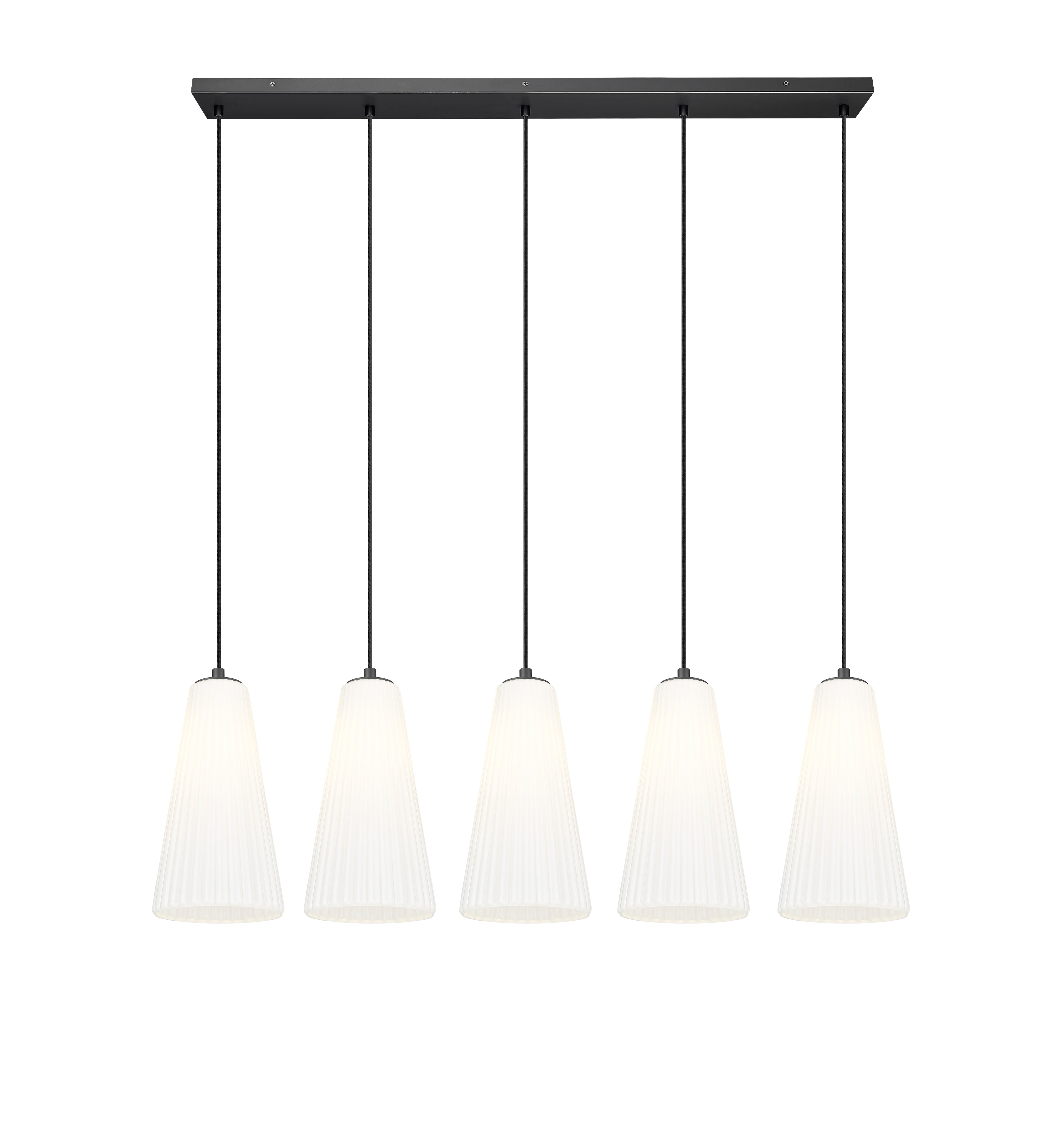 Farrell 5 Light Linear Chandelier Matte Black