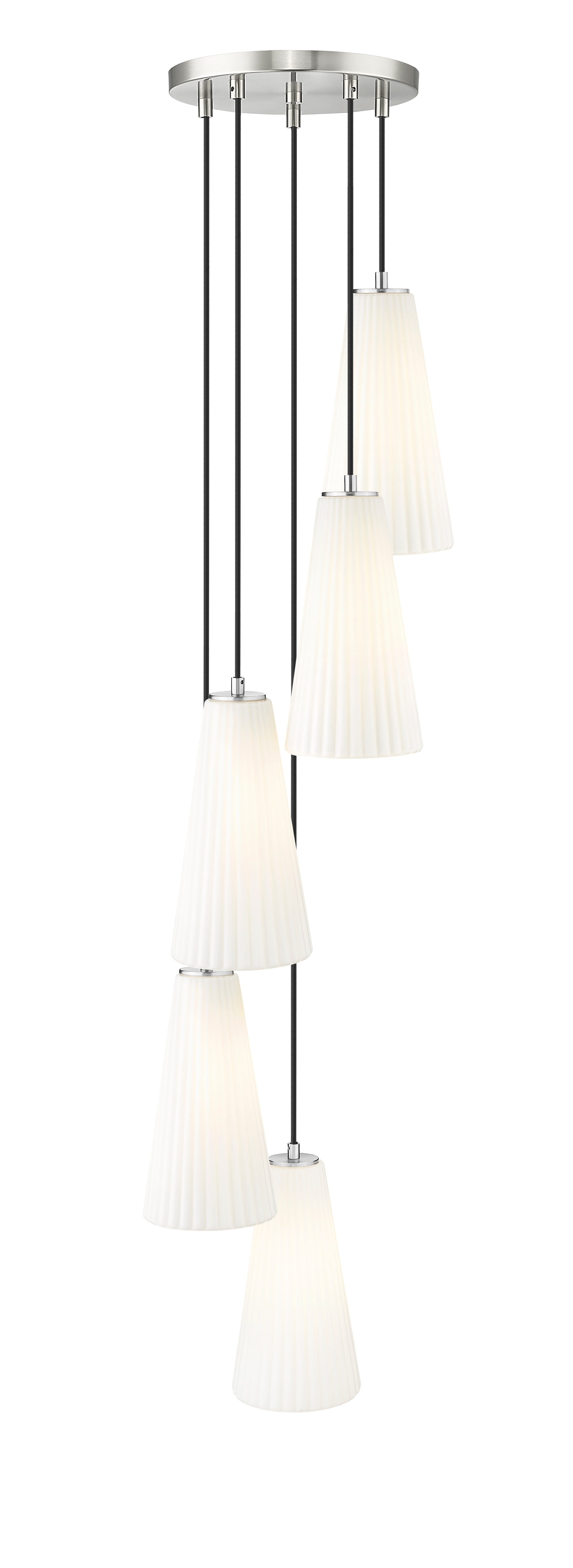 Farrell 5 Light Chandelier Brushed Nickel