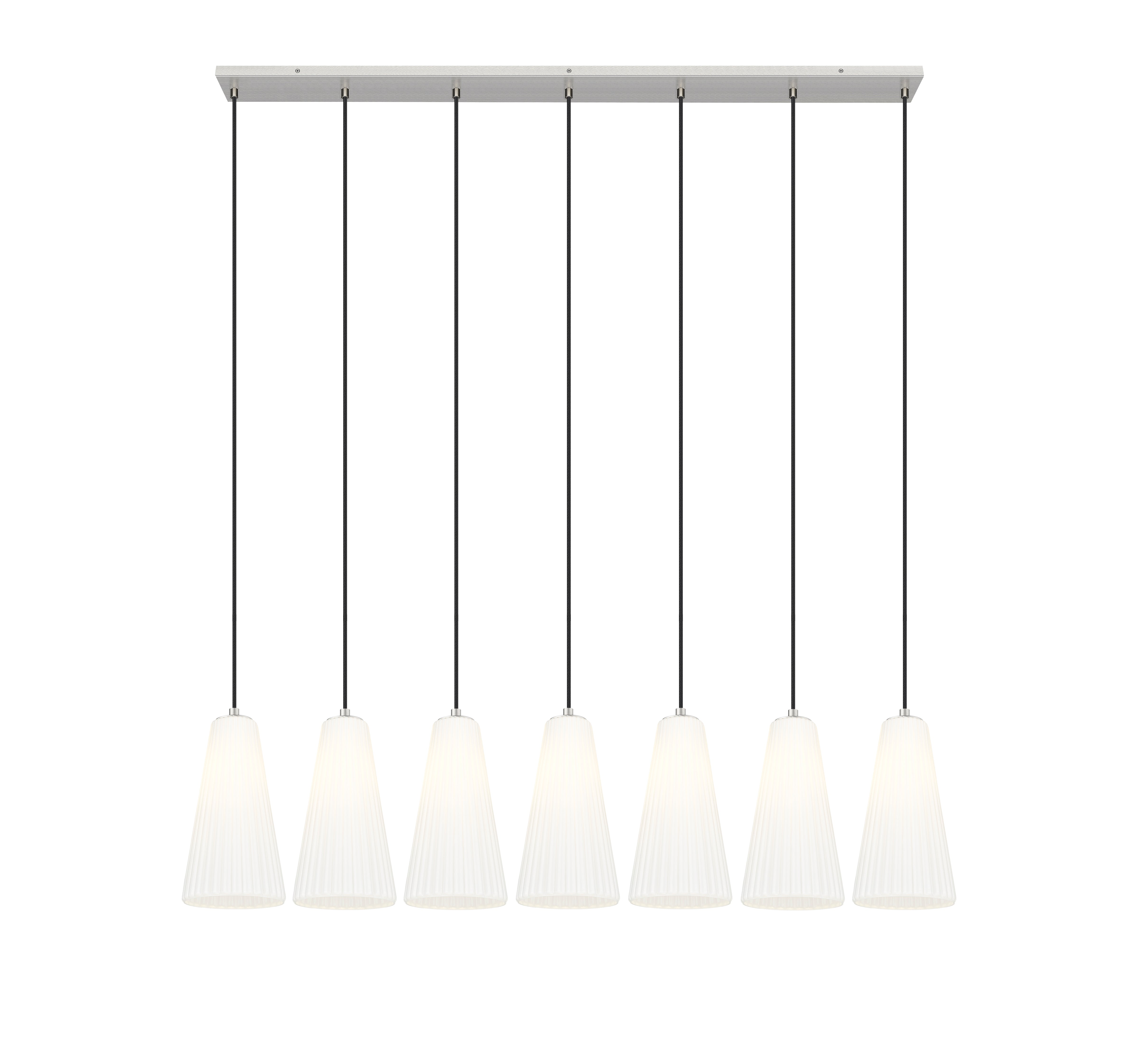 Farrell 7 Light Linear Chandelier Brushed Nickel