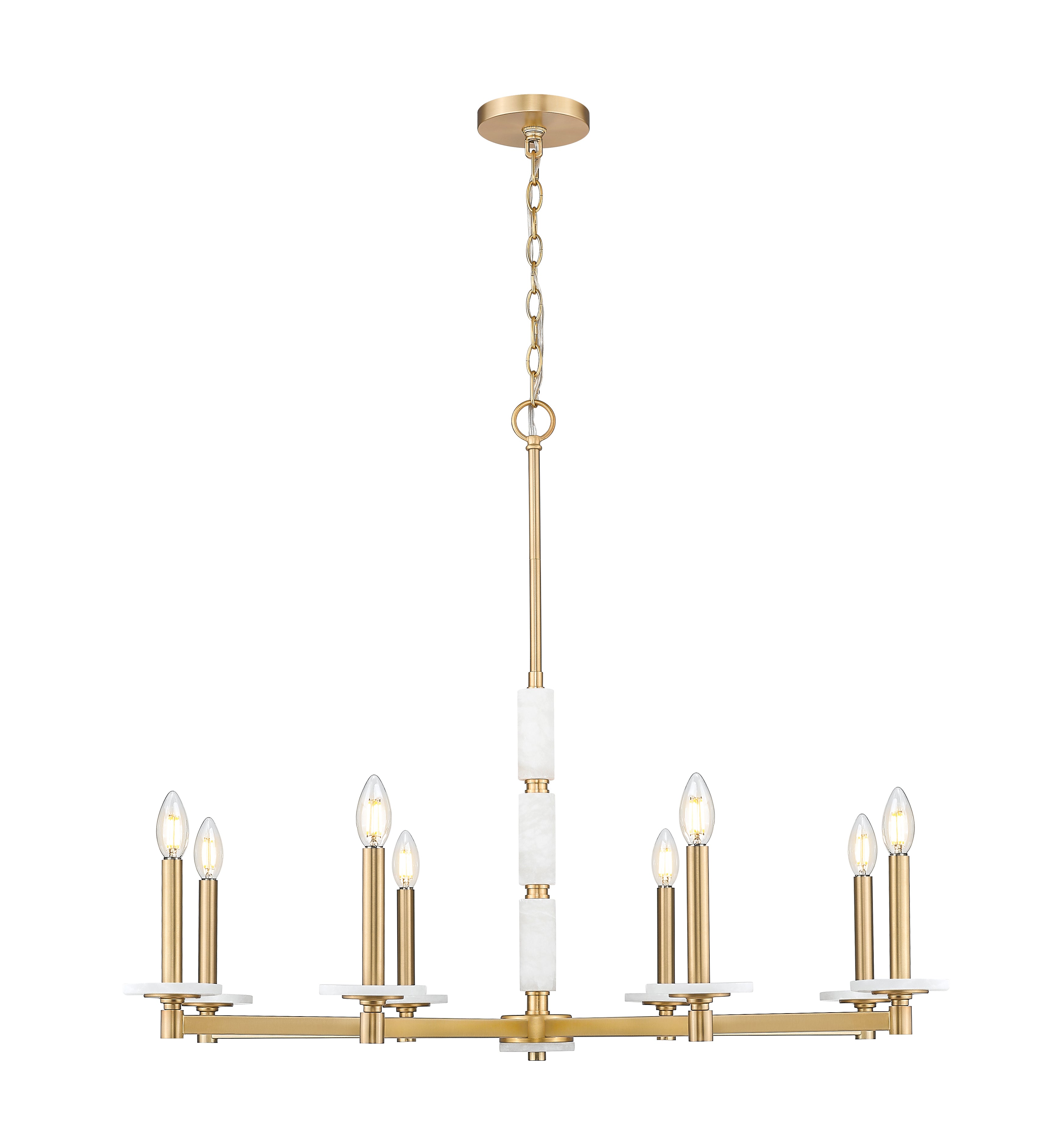 Kaden 8 Light Chandelier Modern Gold