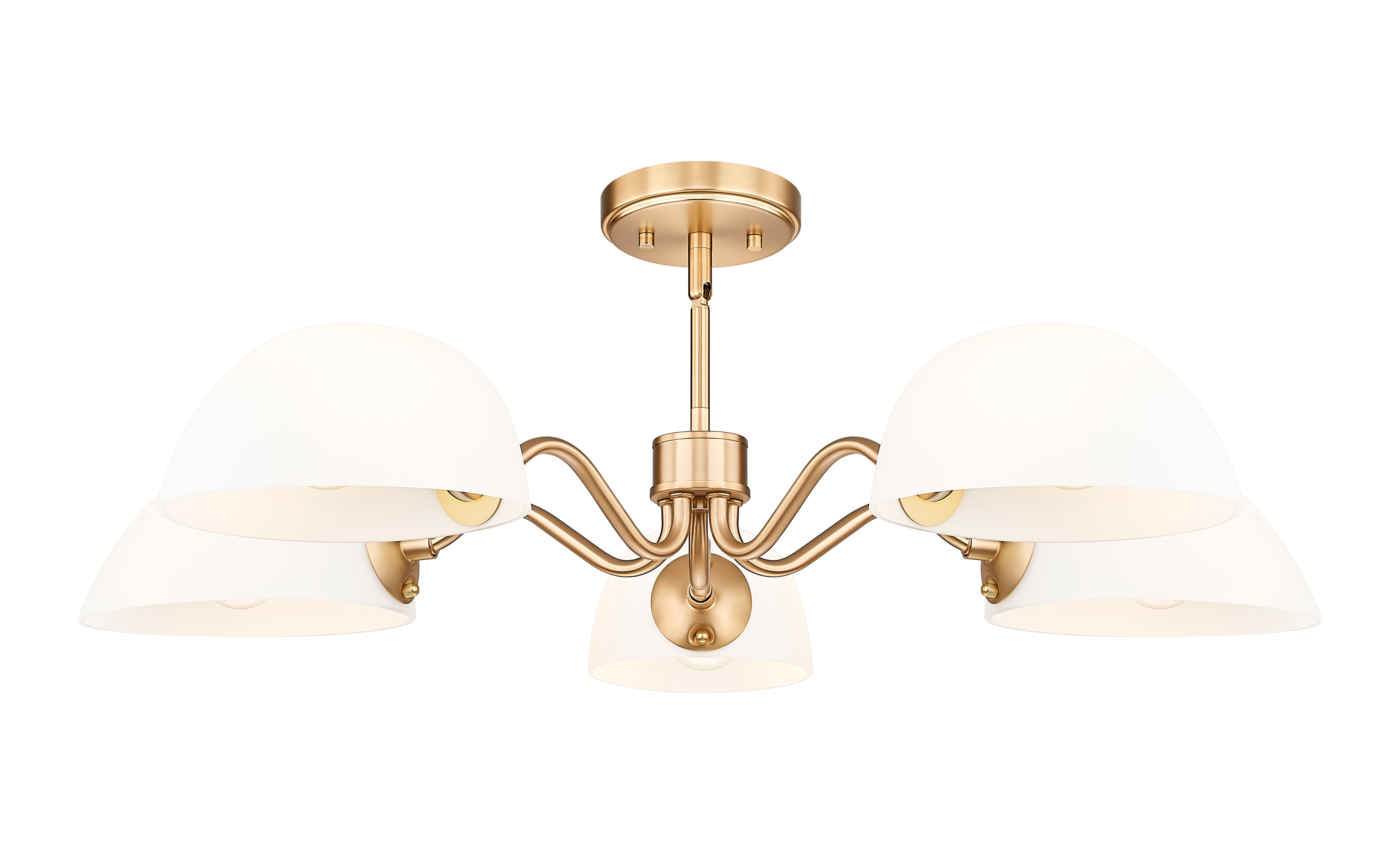 Breton 5 Light Chandelier Modern Gold