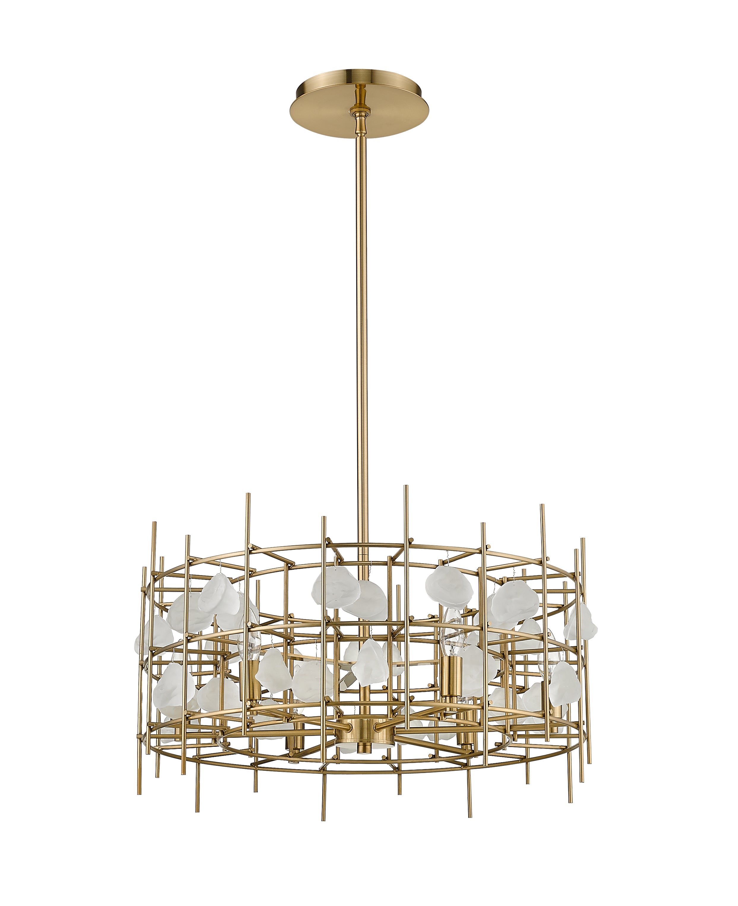 Garroway 6 Light Chandelier Aged Brass