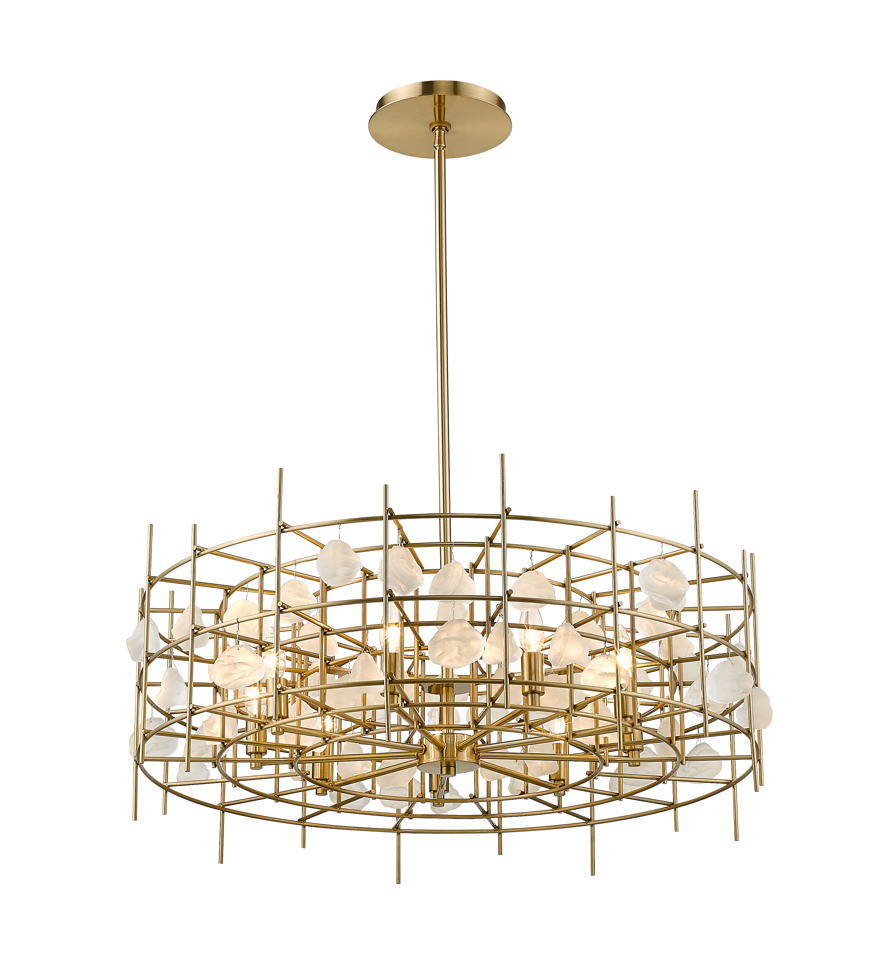 Garroway 9 Light Chandelier Aged Brass