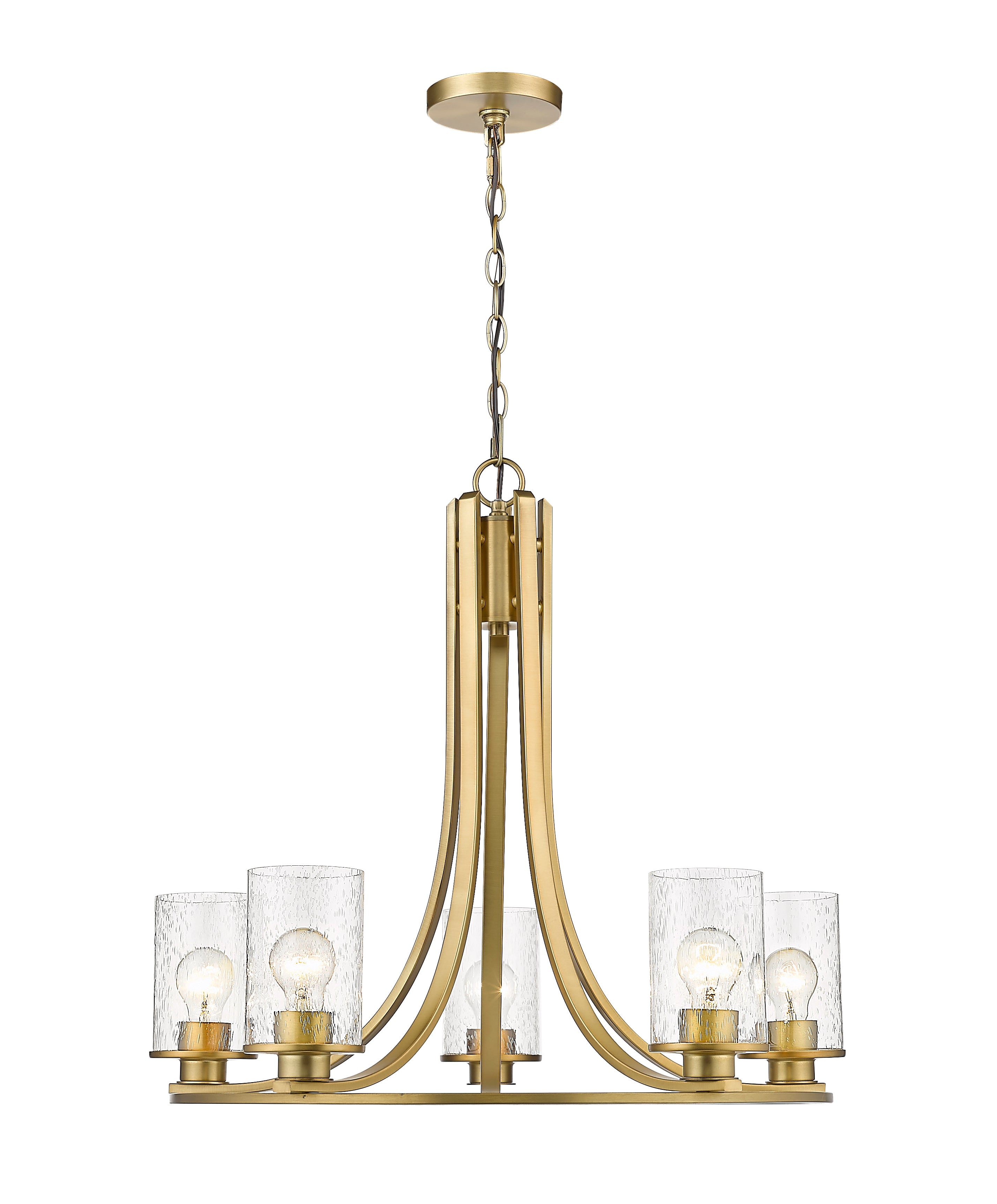 Beckett 5 Light Chandelier Olde Brass