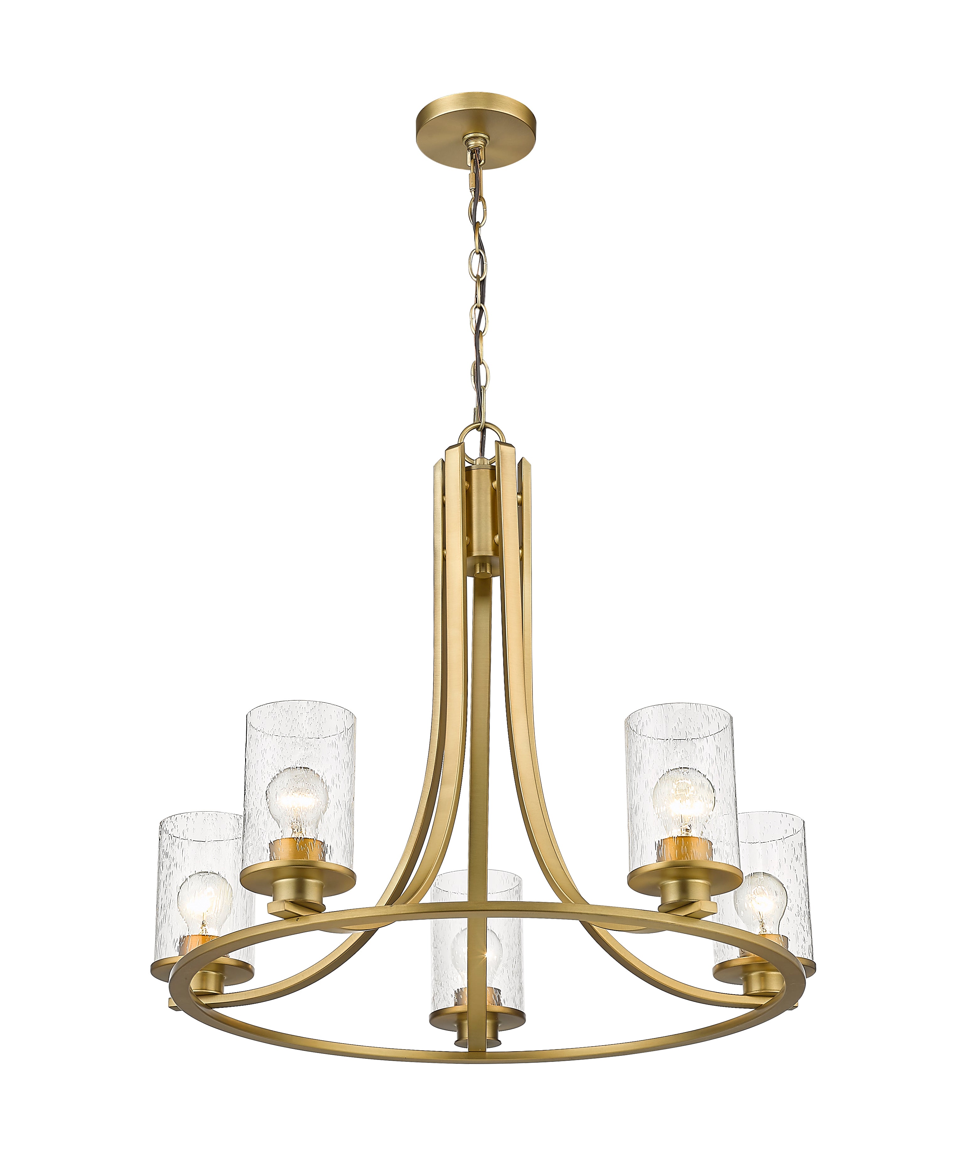 Beckett 5 Light Chandelier Olde Brass