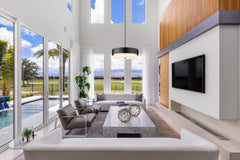 Counterpoint 6 Light Chandelier Matte Black