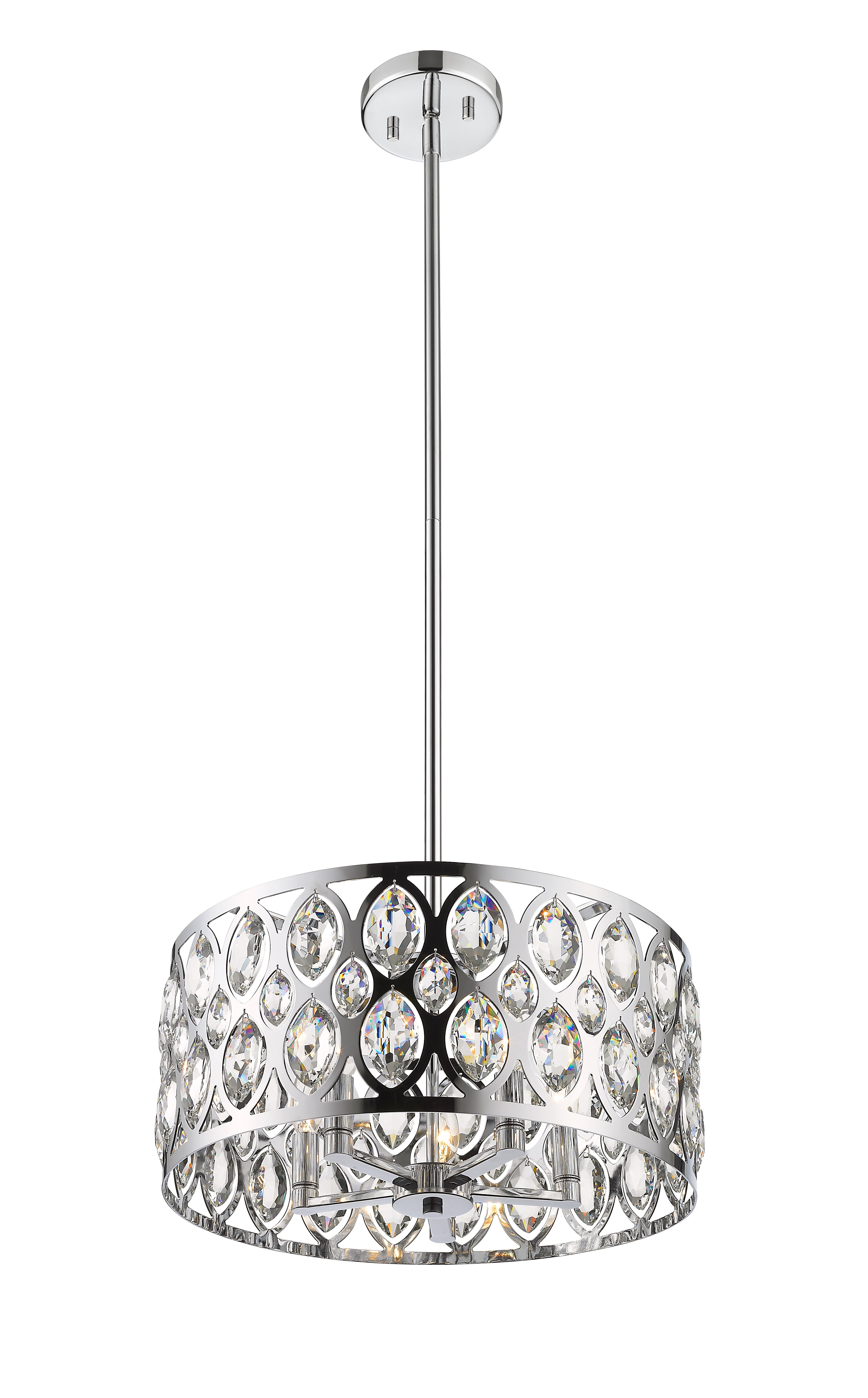 Dealey 5 Light Chandelier Chrome