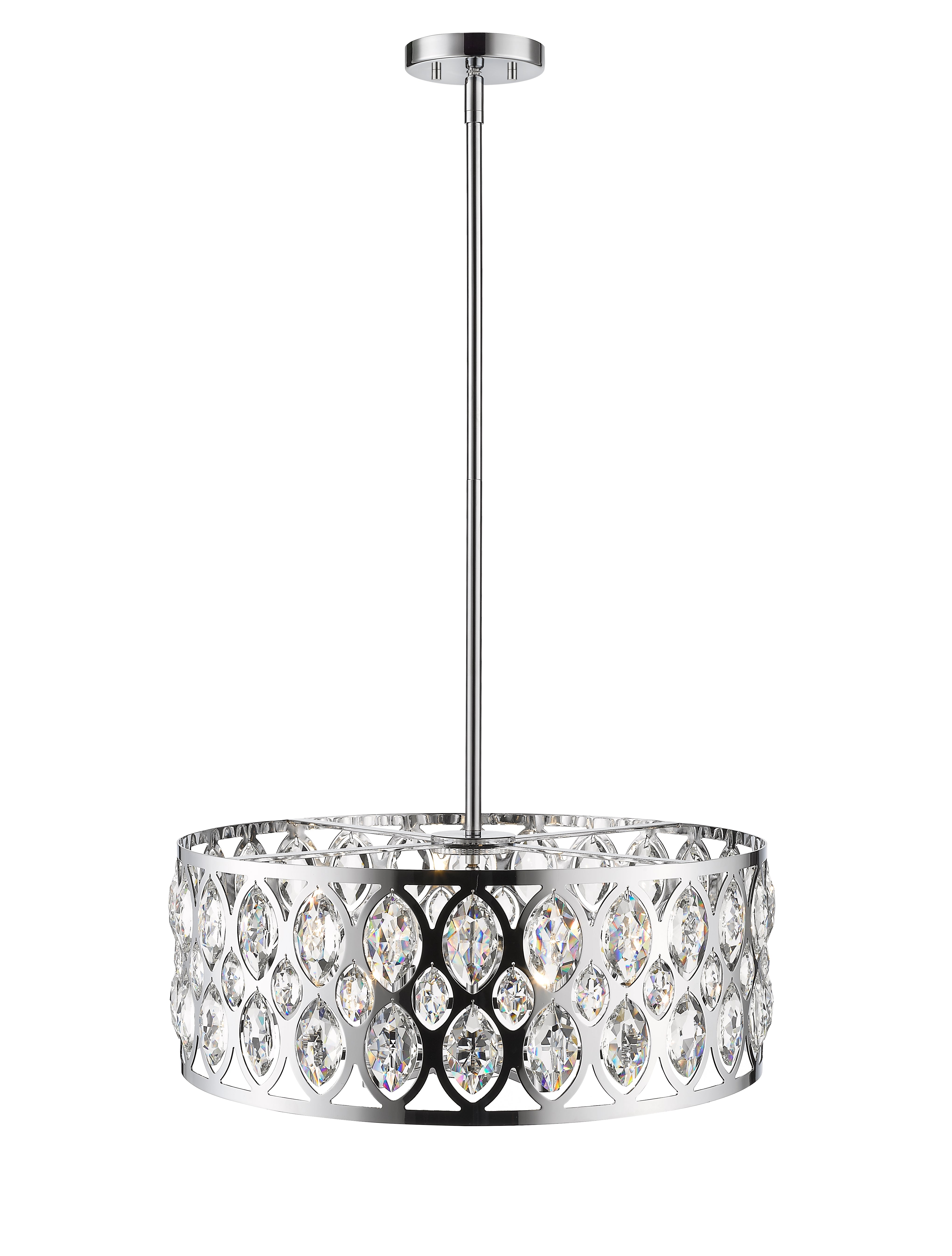 Dealey 6 Light Chandelier Chrome