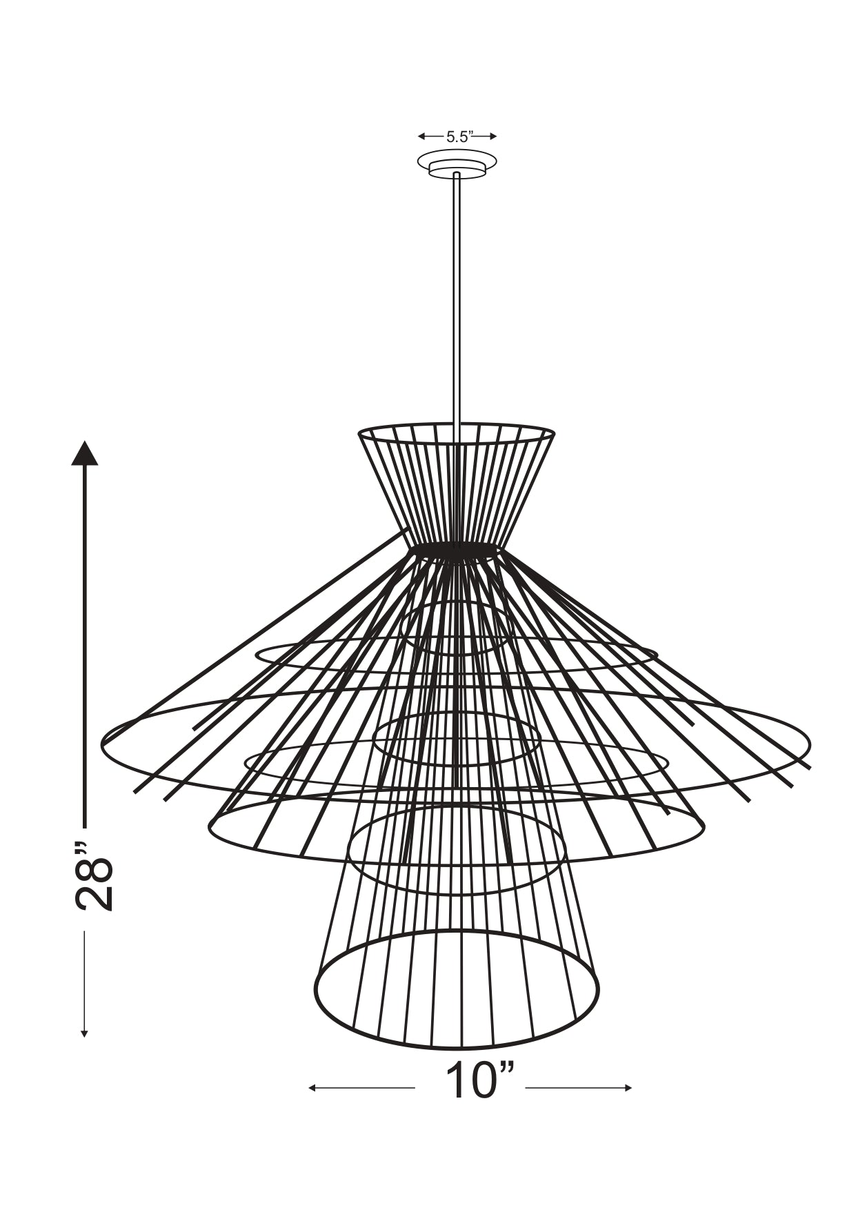 Alito 8 Light Chandelier Rubbed Brass
