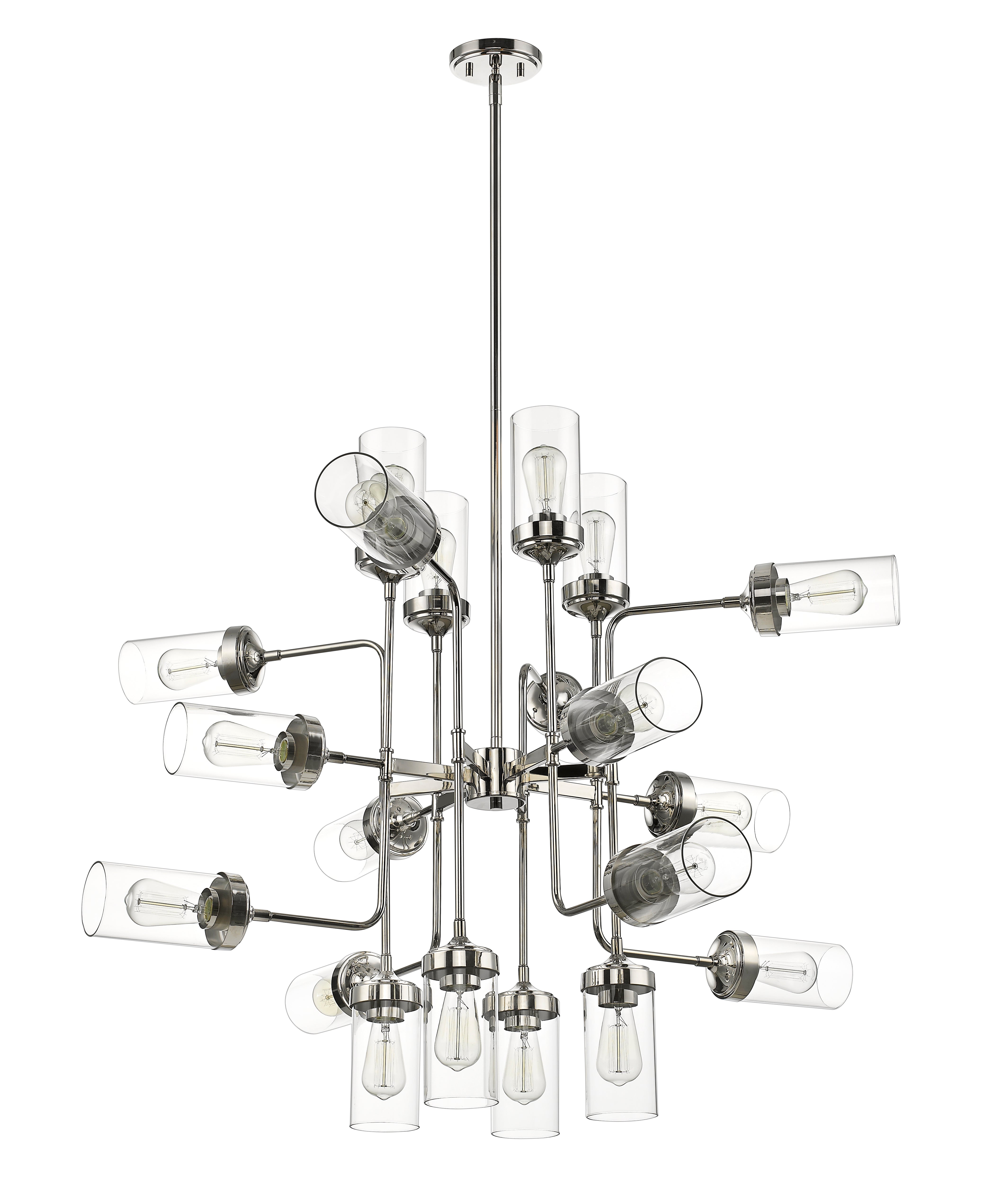 Calliope 20 Light Chandelier Polished Nickel