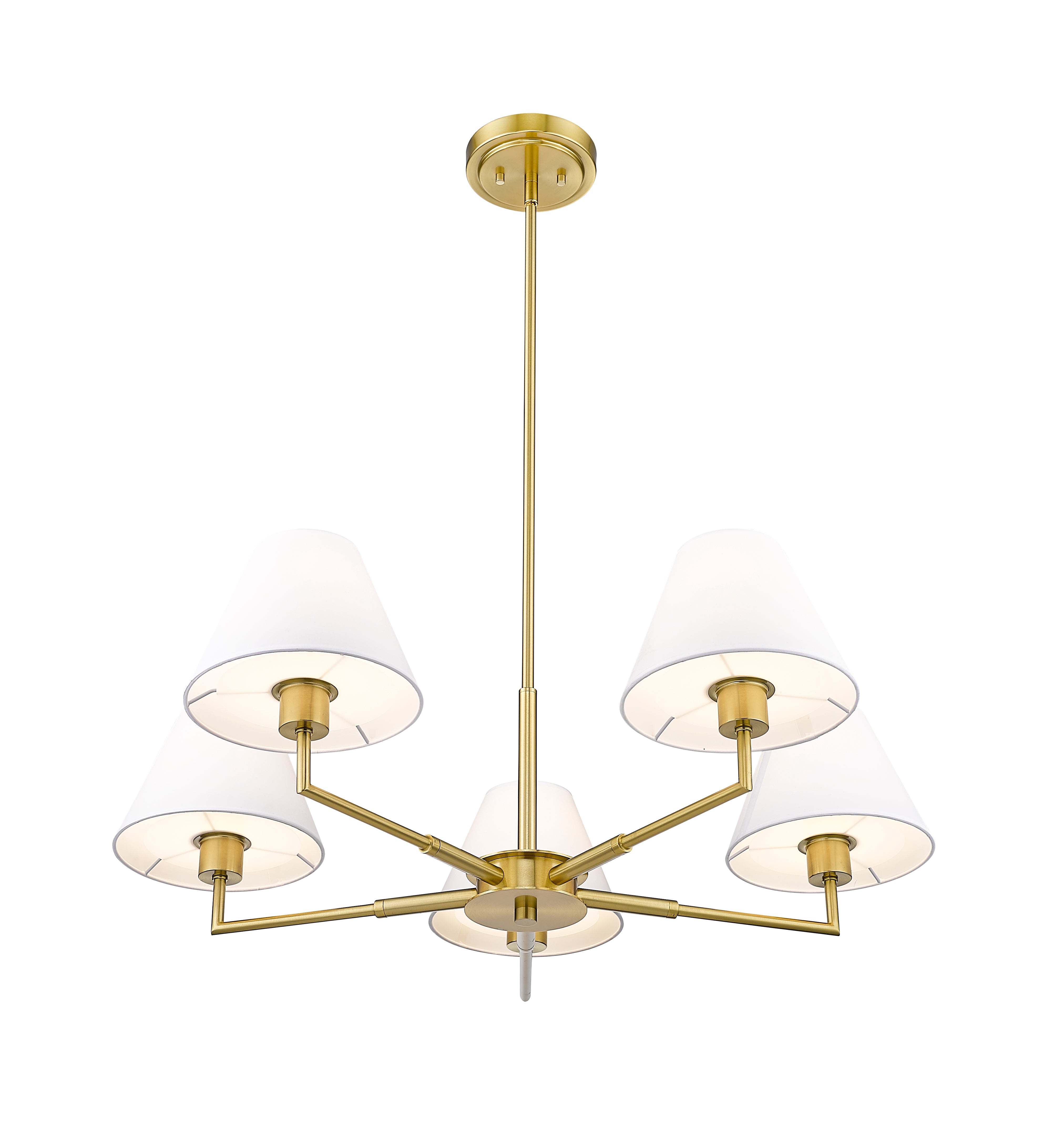 Leila 5 Light Chandelier Luxe Gold