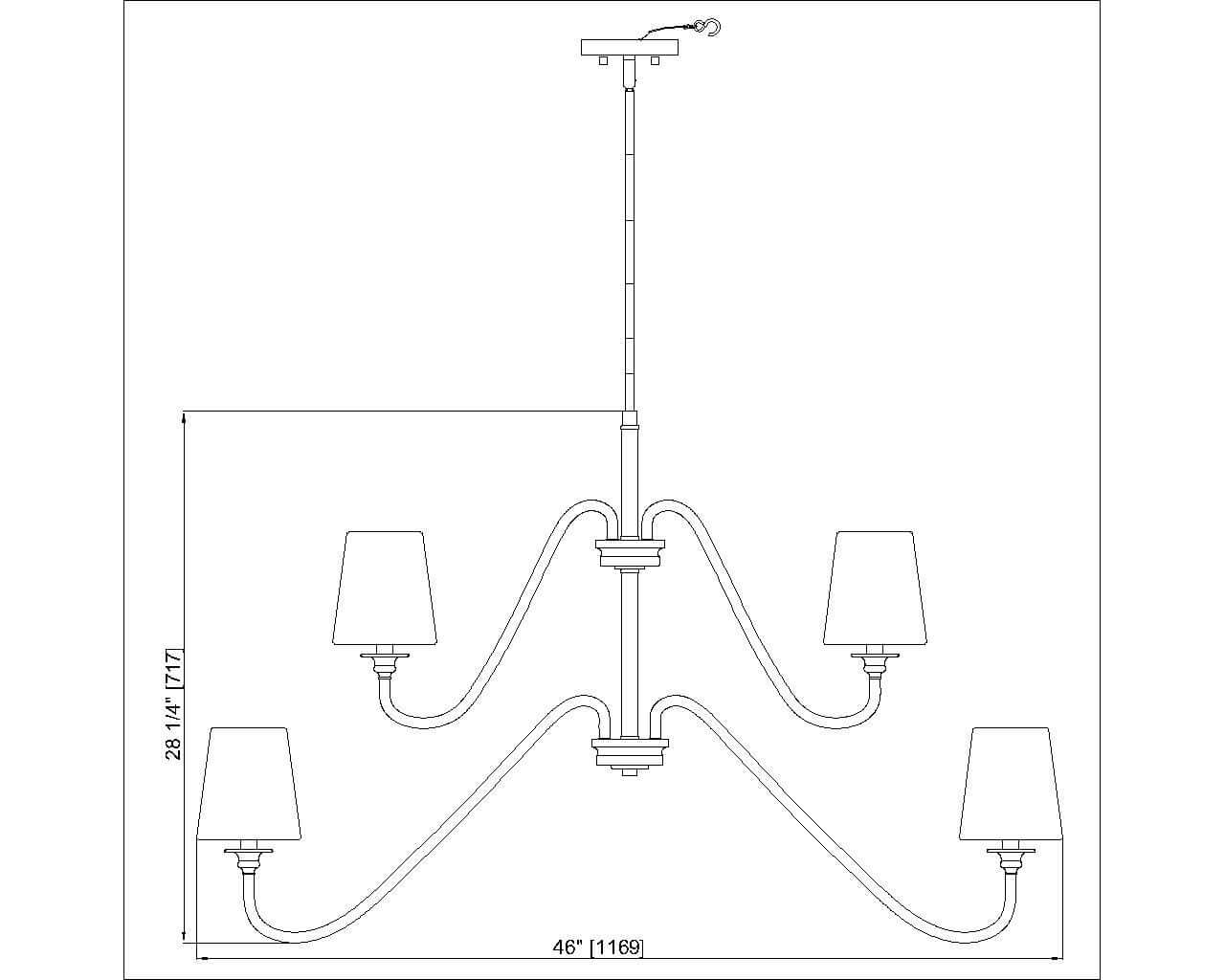 Gianna 9 Light Chandelier Modern Gold